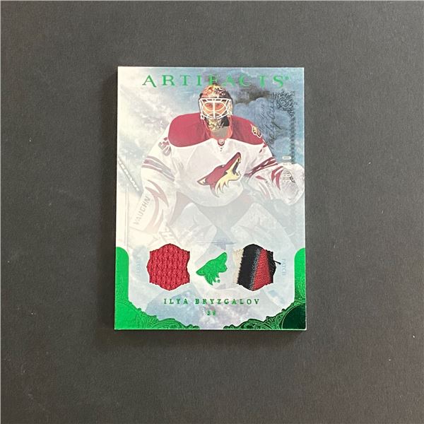 2010-11 UPPER DECK ARTIFACTS ILYA BRYZGALOV DUAL PATCH/JERSEY CARD ONLY 50 MADE