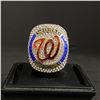 Image 1 : WASHINGTON NATIONALS M.L.B 2019 "STRASBURG" CHAMPIONSHIP REPLICA RING (ref644)
