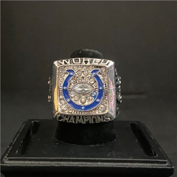 INDIANAPOLIS COLTS N.F.L 2006 "DAVIS" CHAMPIONSHIP REPLICA RING (ref754)