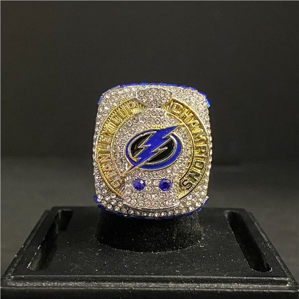 TAMPA BAY LIGHTNING N.H.L 2020 "POINT" CHAMPIONSHIP REPLICA RING (ref818)