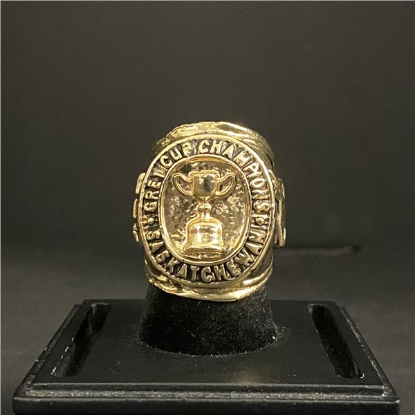 SASKATCHEWAN ROUGHRIDERS C.F.L 1966 CHAMPIONSHIP REPLICA RING (ref885)