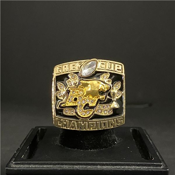 B.C LIONS C.F.L 2006  BODEN  CHAMPIONSHIP REPLICA RING (ref892)