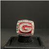 Image 1 : GEORGIA BULLDOGS CHAMPIONS 2005 "DAVID POLLACK" NATIONAL CHAMPIONSHIP REPLICA RING (ref1052)
