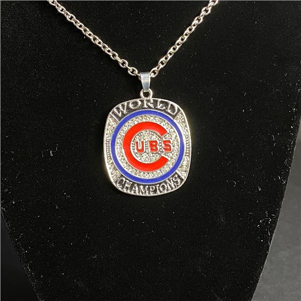 CHICAGO CUBS 2016 M.L.B CHAMPIONSHIP NECKLACE (ref1146)