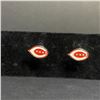 Image 1 : CINCINNATTI REDS M.L.B CUFFLINKS (ref1235)