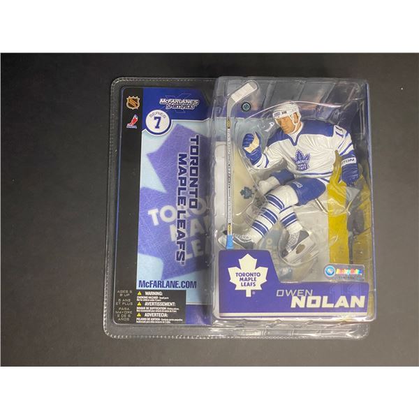 OWEN NOLAN NHL MCFARLANE TORONTO MAPLE LEAFS SERIES 7 WHITE JERSEY