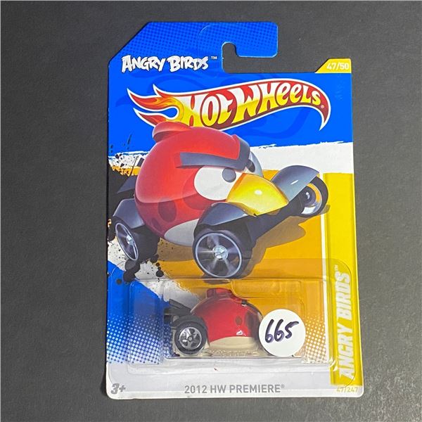 HOT WHEELS ANGRY BIRDS RED 2012 HW PREMIERE