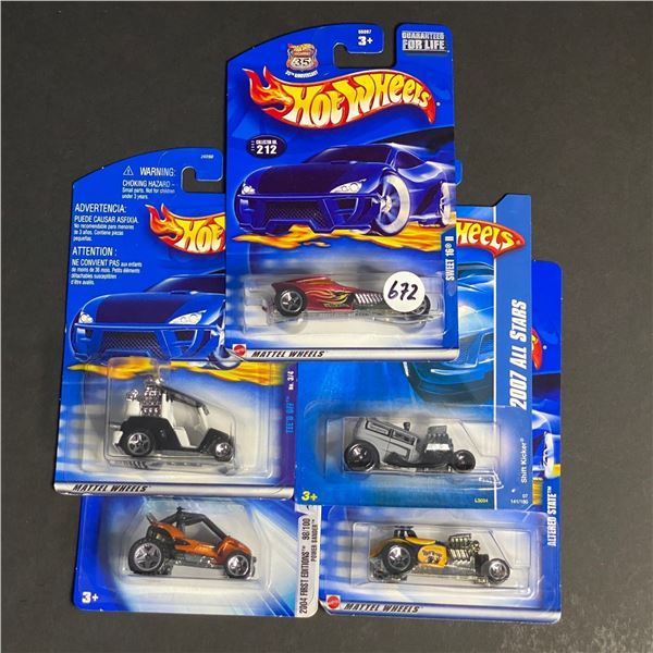 HOT WHEELS 5 CAR LOT ASSORTED STILL SEALED IN PACKAGES