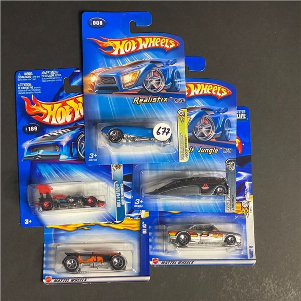 HOT WHEELS 5 CAR LOT ASSORTED STILL SEALED IN PACKAGES