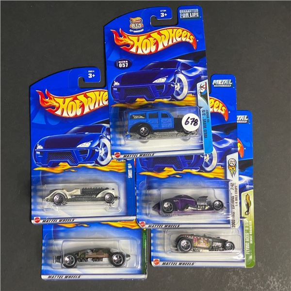 HOT WHEELS 5 CAR LOT ASSORTED STILL SEALED IN PACKAGES