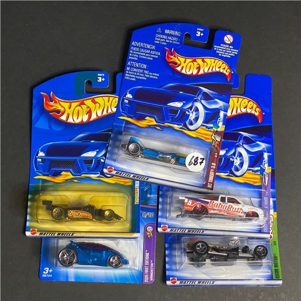 HOT WHEELS 5 CAR LOT ASSORTED STILL SEALED IN PACKAGES