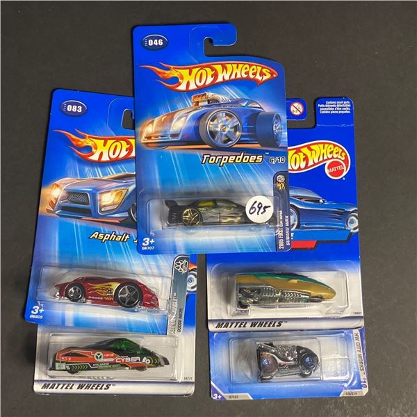 HOT WHEELS 5 CAR LOT ASSORTED STILL SEALED IN PACKAGES