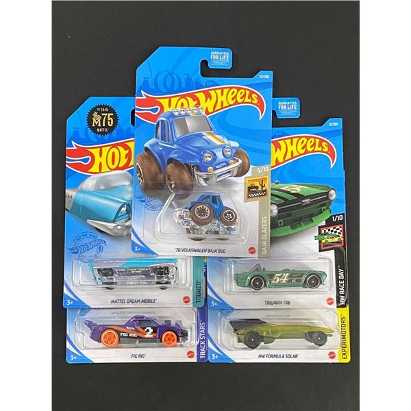 HOT WHEELS 5 CAR LOT ASSORTED STILL SEALED IN PACKAGES