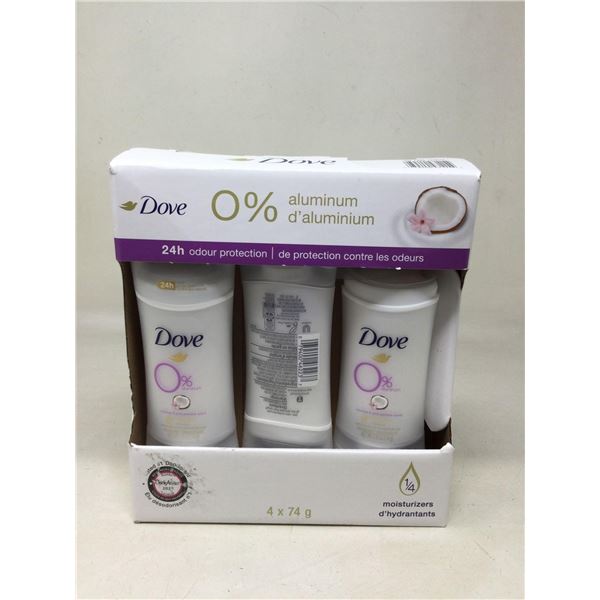 Dove Aluminum Free Deodorant (4 x 74g)