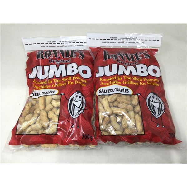 Ronnies Original Jumbo Salted Peanuts (2 x 700g)