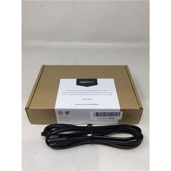 Replacement Power Cable for PS4 and Xbox One S