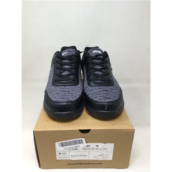 KR Strikeforce Men's Black/Steel Shoes (10)