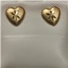 Image 1 : 14K Yellow Gold Heart Shaped Earrings, Made in Canada, Suggested Retail Value $200