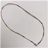 Image 1 : Silver Multicolor Geniune Tourmaline Necklace, Made in Canada, Suggested Retail Value $200