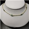Image 2 : Silver Emerald(4.5ct) Necklace (~length 18''cm), Made in Canada, Suggested Retail Value $400