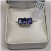 Image 3 : 10K White Gold Tanzanite(3.1ct) Ring, Made in Canada, Suggested Retail Value $2645
