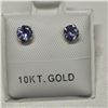 Image 2 : 10K Yellow Gold Tanzanite(0.54ct) Freshwater Pearl(2 IN 1 ct) Earrings, Made in Canada, Suggested Re