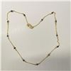 Image 2 : Silver Blue Sapphire(5ct) Necklace (~length 18''cm), Made in Canada, Suggested Retail Value $400