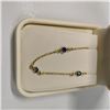 Image 3 : Silver Blue Sapphire(5ct) Necklace (~length 18''cm), Made in Canada, Suggested Retail Value $400