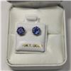 Image 3 : 10K Yellow Gold Tanzanite(3ct) Earrings, Made in Canada, Suggested Retail Value $1560