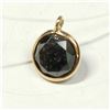 Image 1 : 10K Yellow Gold Floating Black Diamond(1ct) Necklace, Custom Designed in Canada, Appraised Retail $1