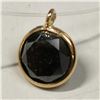 Image 2 : 10K Yellow Gold Floating Black Diamond(1ct) Necklace, Custom Designed in Canada, Appraised Retail $1