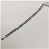 Image 2 : Silver Tanzanite(8.2ct) Bracelet, Made in Canada, Appraised Retail $1300