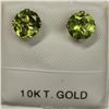 Image 1 : 10K White Gold 2 Peridot(1.3ct) Earrings, Made in Canada, Suggested Retail Value $200
