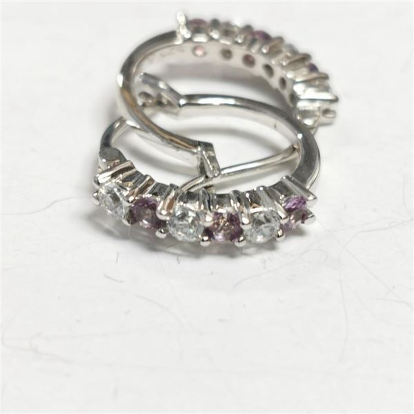 Simulation Alexandrite Earrings, Made in Canada, Suggested Retail Value $120