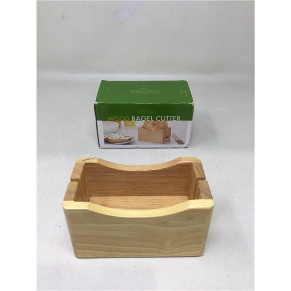 Wood Bagel Cutter