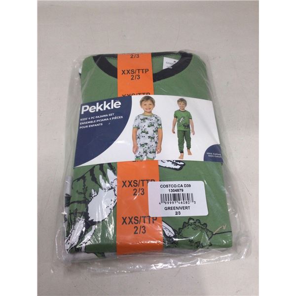 Pekkle Kids' 4pc Pajama Set (XXS-2/3)