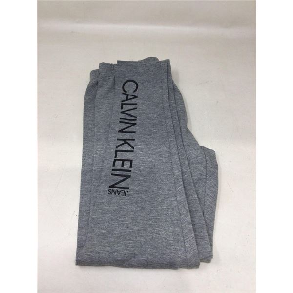 Childrens Calvin Klein Leggings-Grey (M-7/8)