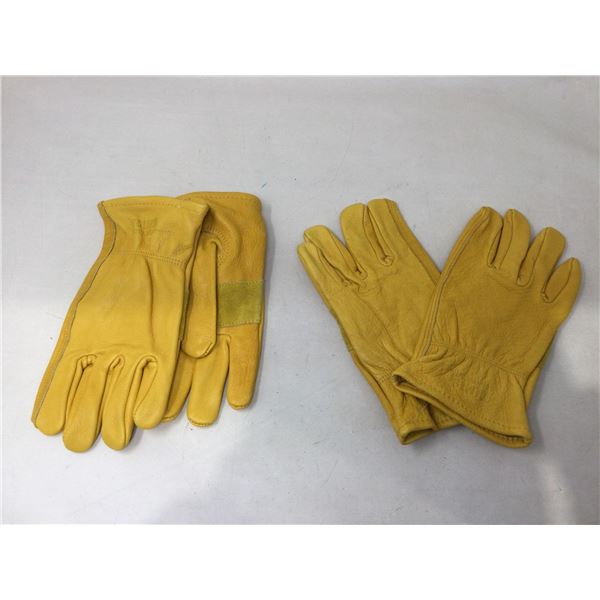 Deerskin Leather Gloves-2pk (L)