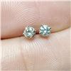Image 3 : 14K White Gold 2 Diamond(0.19ct) Studs Earrings (~weight 0.3g), Made in Canada, Suggested Retail Val