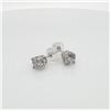 Image 5 : 14K White Gold 2 Diamond(0.19ct) Studs Earrings (~weight 0.3g), Made in Canada, Suggested Retail Val