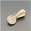 Image 1 : 14K Yellow Gold Diamond(0.3ct) 1 Bezel Set Diamond(G.I3), Hand Assembled With High Polish Finish Pen