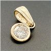Image 3 : 14K Yellow Gold Diamond(0.3ct) 1 Bezel Set Diamond(G.I3), Hand Assembled With High Polish Finish Pen