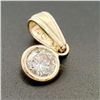 Image 4 : 14K Yellow Gold Diamond(0.3ct) 1 Bezel Set Diamond(G.I3), Hand Assembled With High Polish Finish Pen