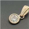 Image 5 : 14K Yellow Gold Diamond(0.3ct) 1 Bezel Set Diamond(G.I3), Hand Assembled With High Polish Finish Pen