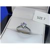 Image 3 : Ladies 1.0 Carat Solitaire 14K GP Engagement ring size 7
