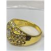Image 5 : Gents 14K GP Solitaire and multi stone ring - size 10