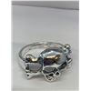 Image 2 : Mens Silver Skull  Cross bones bikers ring size 10
