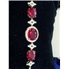 Image 3 : Ladies Natural Ruby 7.86 Carat Oval Cut .925 silver bracelet with apprasial certificate $1600.00