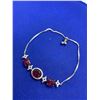 Image 4 : Ladies Natural Ruby 7.86 Carat Oval Cut .925 silver bracelet with apprasial certificate $1600.00
