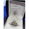 Image 3 : Ladies to piece wedding set includes solitaire engagement ring with mtvhing wedding band - stunning 